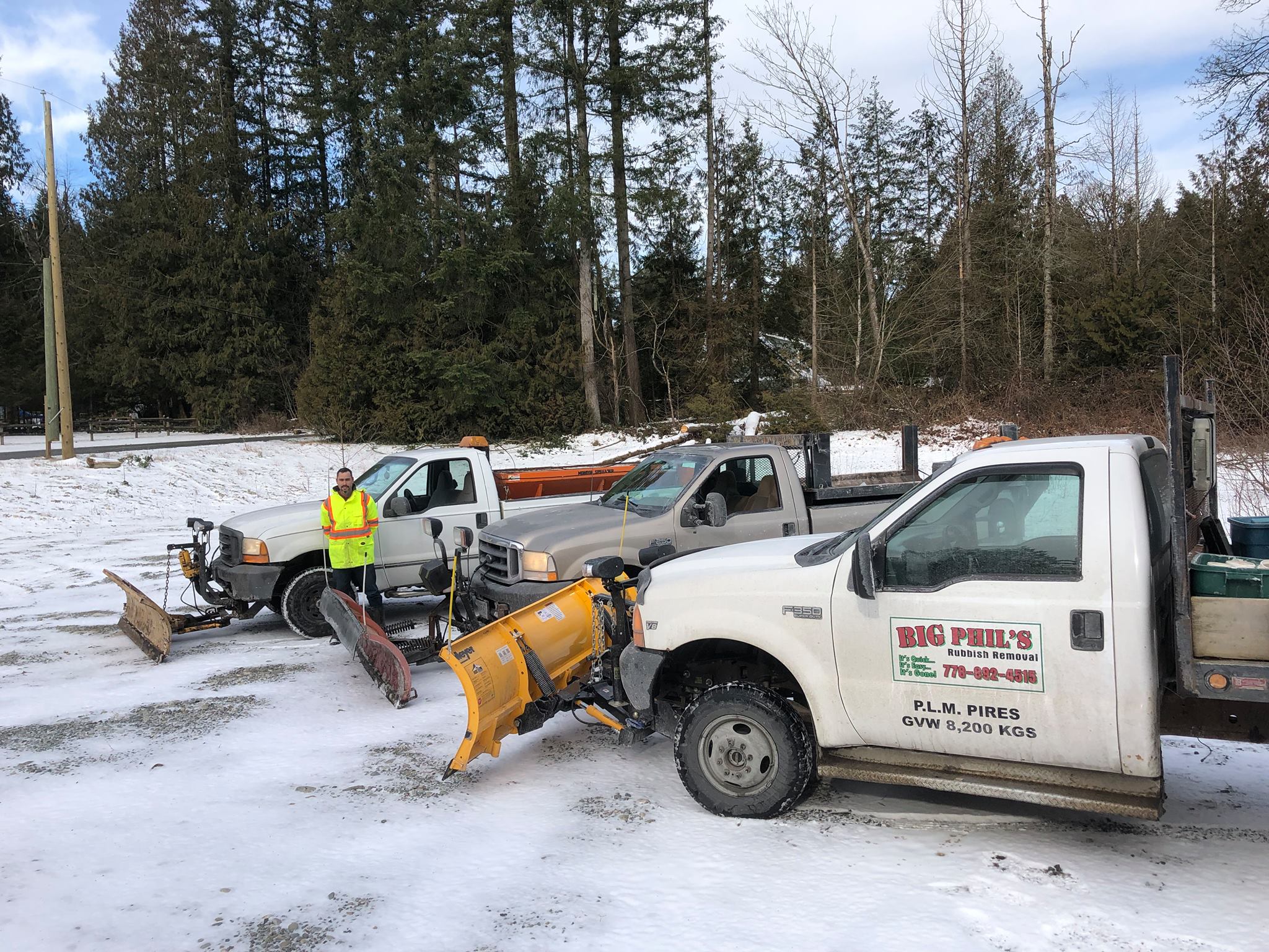 Commercial snow removal process in maple ridge