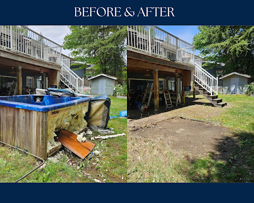 hot tub removal maple ridge before and after