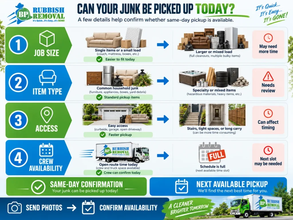 Can your junk be picked up today?